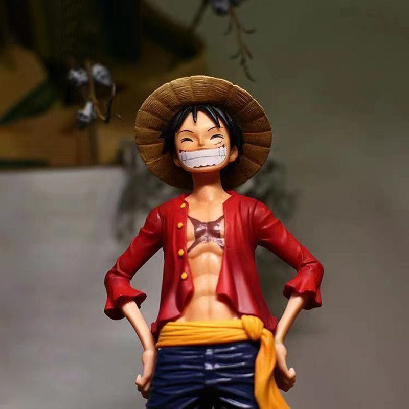 28cm One Piece Monkey D Luffy Anime Figure Toys Confident Smiley Luffy Three Form Face Changing Action Figurine PVC Model Dolls one piece luffy action figure luffy figure action 28cm One Piece Monkey D Luffy Anime Figure Toys Confident Smiley Luffy Three Form Face Changing Action Figurine PVC Model Dolls one piece luffy action figure luffy figure action